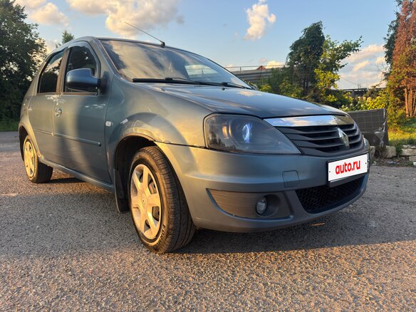 2010 Renault Logan I Рестайлинг, синий - вид 2