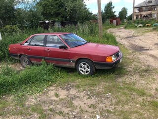 1986 Audi 100 III (C3), пурпурный, 145000 рублей, вид 3