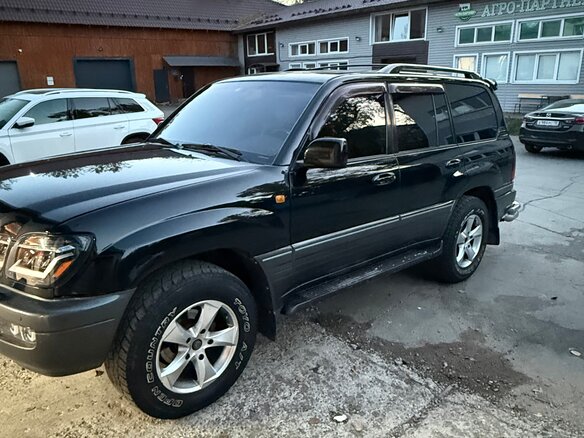 2004 Lexus LX 470 II Рестайлинг, чёрный - вид 12