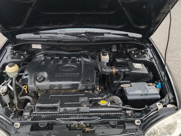 2008 Kia Spectra I Рестайлинг 2, чёрный - вид 16