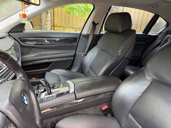 2009 BMW 7 серии Long 730Ld V (F01/F02/F04), чёрный, 1750000 рублей - вид 10