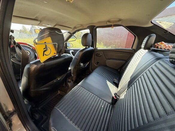 2014 Renault Logan I Рестайлинг, бежевый - вид 5