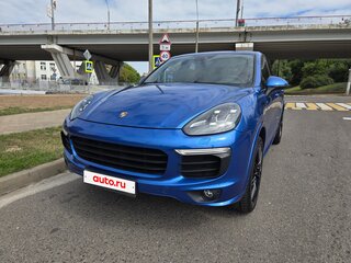 2016 Porsche Cayenne II Рестайлинг (958), синий, 4000000 рублей, вид 3