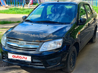 2015 Lada (ВАЗ) Granta I, чёрный, 350000 рублей, вид 1