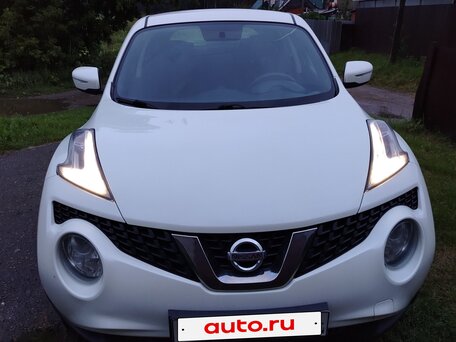 2015 Nissan Juke I Рестайлинг, белый, 1270000 рублей, вид 2