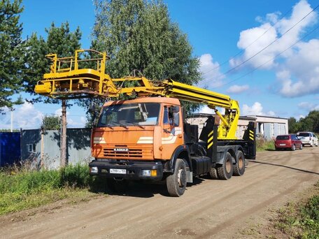 2014 КамАЗ АГП (Автовышки), оранжевый, 3000000 рублей, вид 1