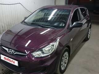 2014 Hyundai Solaris I, фиолетовый, 600000 рублей, вид 1