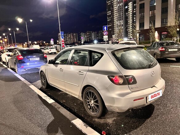 2008 Mazda 3 I (BK) Рестайлинг, серебристый, 540000 рублей - вид 1