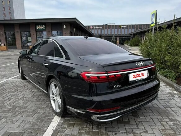 2023 Audi A8 Long 50 TFSI IV (D5) Рестайлинг, чёрный - вид 1