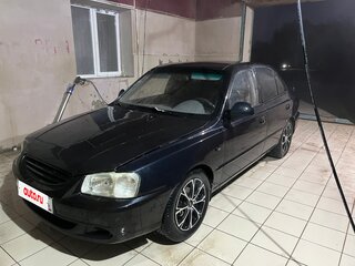 2008 Hyundai Accent ТагАЗ II, чёрный, 295000 рублей, вид 1