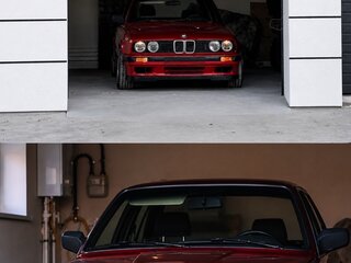 1988 BMW 3 серии 324d II (E30), красный, 750000 рублей, вид 4