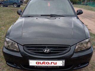 2007 Hyundai Accent ТагАЗ II, чёрный, 469000 рублей, вид 2