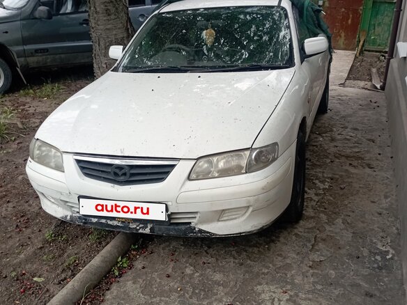 2000 Mazda Capella VI, белый, 150000 рублей