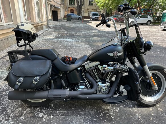 2012 Harley-Davidson Fat Boy, чёрный, 1250000 рублей - вид 12