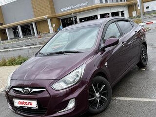 2012 Hyundai Solaris I, фиолетовый, 620000 рублей, вид 1