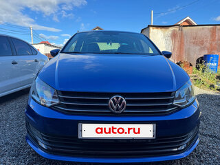 2020 Volkswagen Polo V Рестайлинг, синий, 1610000 рублей, вид 2