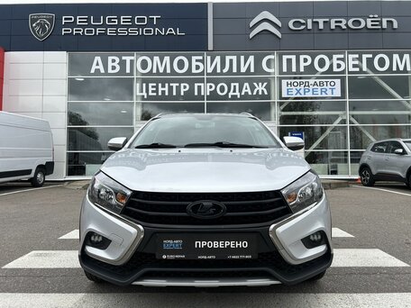 2019 Lada (ВАЗ) Vesta SW Cross I, серебристый, 1230000 рублей, вид 2