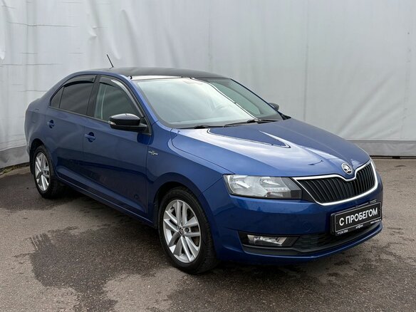 2018 Skoda Rapid I Рестайлинг, синий, 1199000 рублей - вид 2