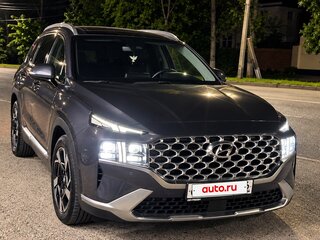 2021 Hyundai Santa Fe IV Рестайлинг, синий, 3120000 рублей, вид 3