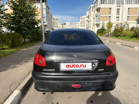 2008 Peugeot 206, чёрный, 219000 рублей, вид 4
