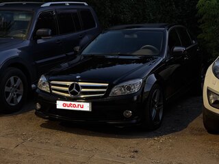 2007 Mercedes-Benz C-Класс 180 Kompressor III (W204), чёрный, 1090000 рублей, вид 4
