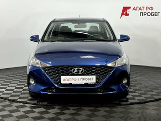 2021 Hyundai Solaris II Рестайлинг, синий, 1125000 рублей, вид 3