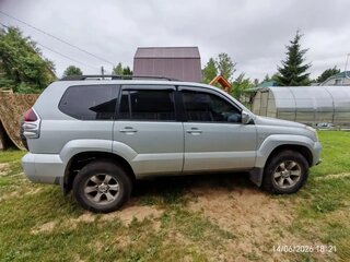 2004 Toyota Land Cruiser Prado 120 Series, серебристый, 1200000 рублей, вид 4