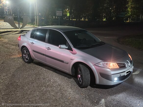 2006 Renault Megane II Рестайлинг, серый, 380000 рублей - вид 2