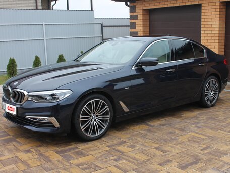 2017 BMW 5 серии 520d VII (G30/G31/G38), синий, 3150000 рублей, вид 2