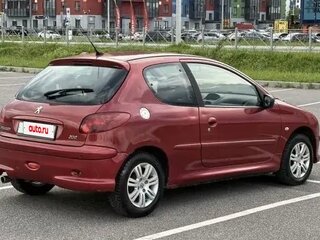 2007 Peugeot 206, красный, 310000 рублей, вид 4