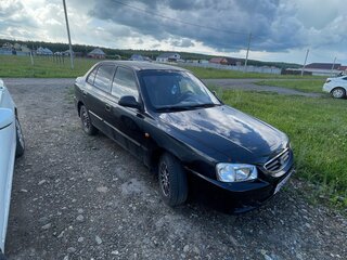 2005 Hyundai Accent ТагАЗ II, чёрный, 310000 рублей, вид 1