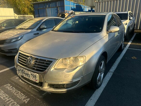 2008 Volkswagen Passat B6, серебристый, 499000 рублей