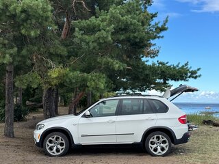 2009 BMW X5 35d II (E70), белый, 2150000 рублей, вид 1