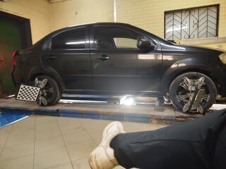 2009 Chevrolet Aveo I Рестайлинг, чёрный, 380000 рублей, вид 4