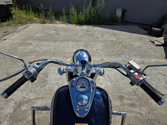 2001 Honda Shadow 750, синий, 400000 рублей - вид 8