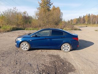 2015 Hyundai Solaris I Рестайлинг, синий, 750000 рублей, вид 4