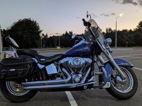 2006 Harley-Davidson Heritage Classic, синий, 650000 рублей, вид 4
