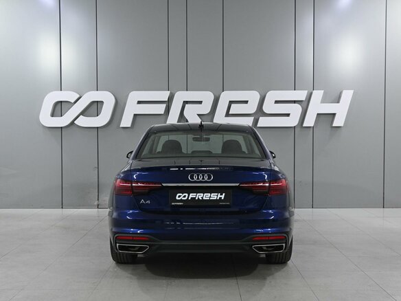 2020 Audi A4 35 TFSI V (B9) Рестайлинг, синий - вид 3