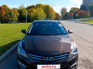 2015 Hyundai Solaris I Рестайлинг, коричневый, 1150000 рублей, вид 3