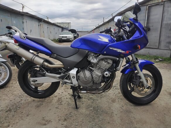 2004 Honda CB 600F Hornet, синий, 340000 рублей - вид 4