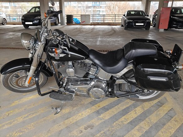 2012 Harley-Davidson Fat Boy, чёрный, 1150000 рублей - вид 8