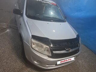 2013 Lada (ВАЗ) Granta I, серебристый, 420000 рублей, вид 4