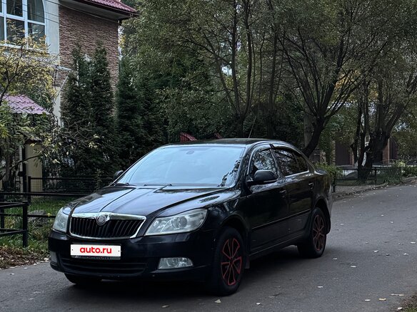2008 Skoda Octavia II (A5) Рестайлинг, чёрный