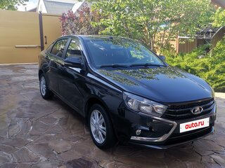 2018 Lada (ВАЗ) Vesta I, чёрный, 950000 рублей, вид 3