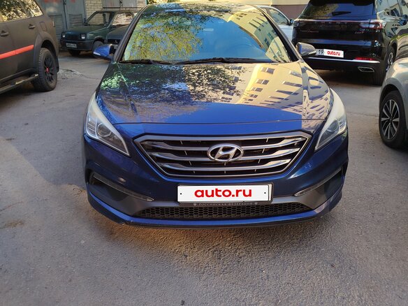 2017 Hyundai Sonata VII (LF), синий, 1500000 рублей - вид 1