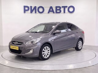 2013 Hyundai Solaris I, чёрный, 794999 рублей, вид 1