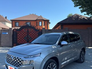 2022 Hyundai Santa Fe IV Рестайлинг, серебристый, 3500000 рублей, вид 3