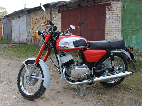 1977 Jawa 350/634, красный, 300000 рублей, вид 1