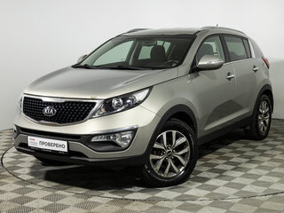 2014 Kia Sportage III Рестайлинг, серебристый, 1349585 рублей, вид 1