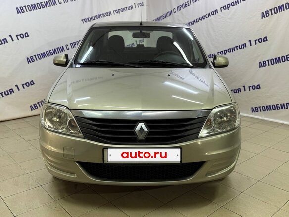 2013 Renault Logan I Рестайлинг, бежевый - вид 1